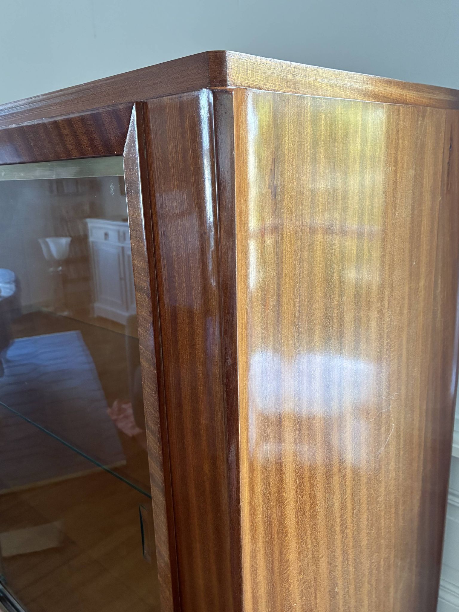 Grande vitrine Art Déco moderniste