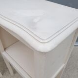 Pair of white vintage bedside tables