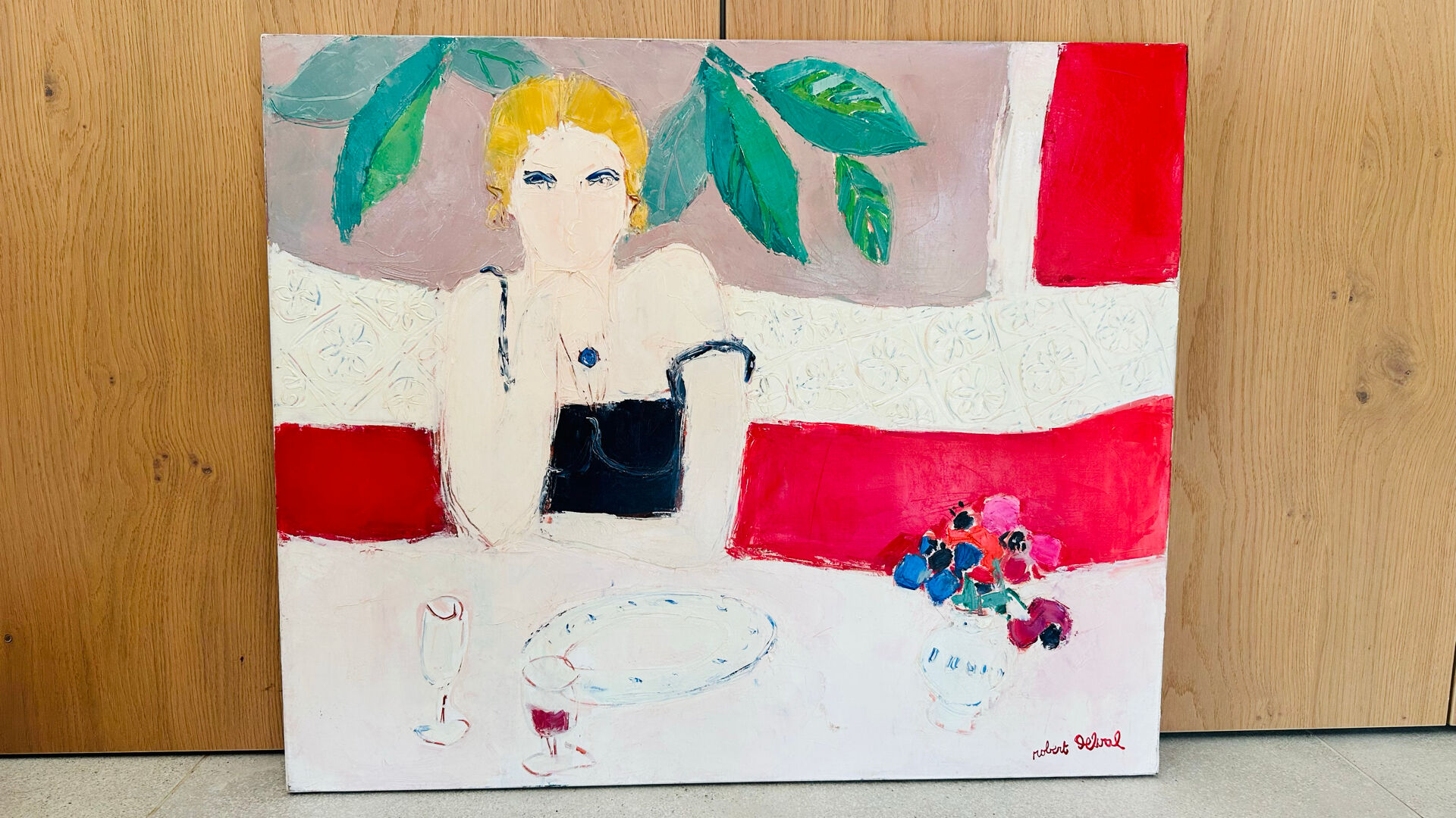 Woman's painting by Robert Delval