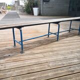 Vintage school locker room bench