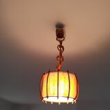 Vintage rattan pendant lamp