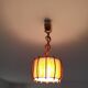 Suspension vintage en rotin