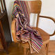 Hand crocheted wool blanket plaid