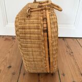 Large rattan suitcase 48 cm x 35 cm