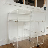 Rolling dessert trolley Plexiglas David Lange