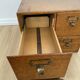 Vintage professional furniture, shannon unis france four-drawer filing cabinet for postcards
