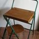 Foldable child desk 50s/60s and its chair