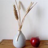vase en céramique craquelée gris clair