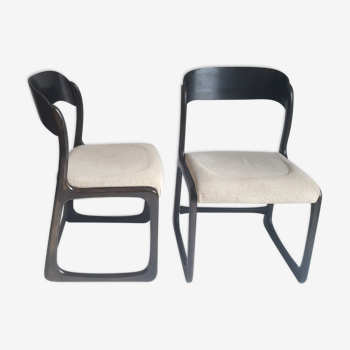 Duo de chaises traineau