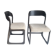 Duo de chaises traineau