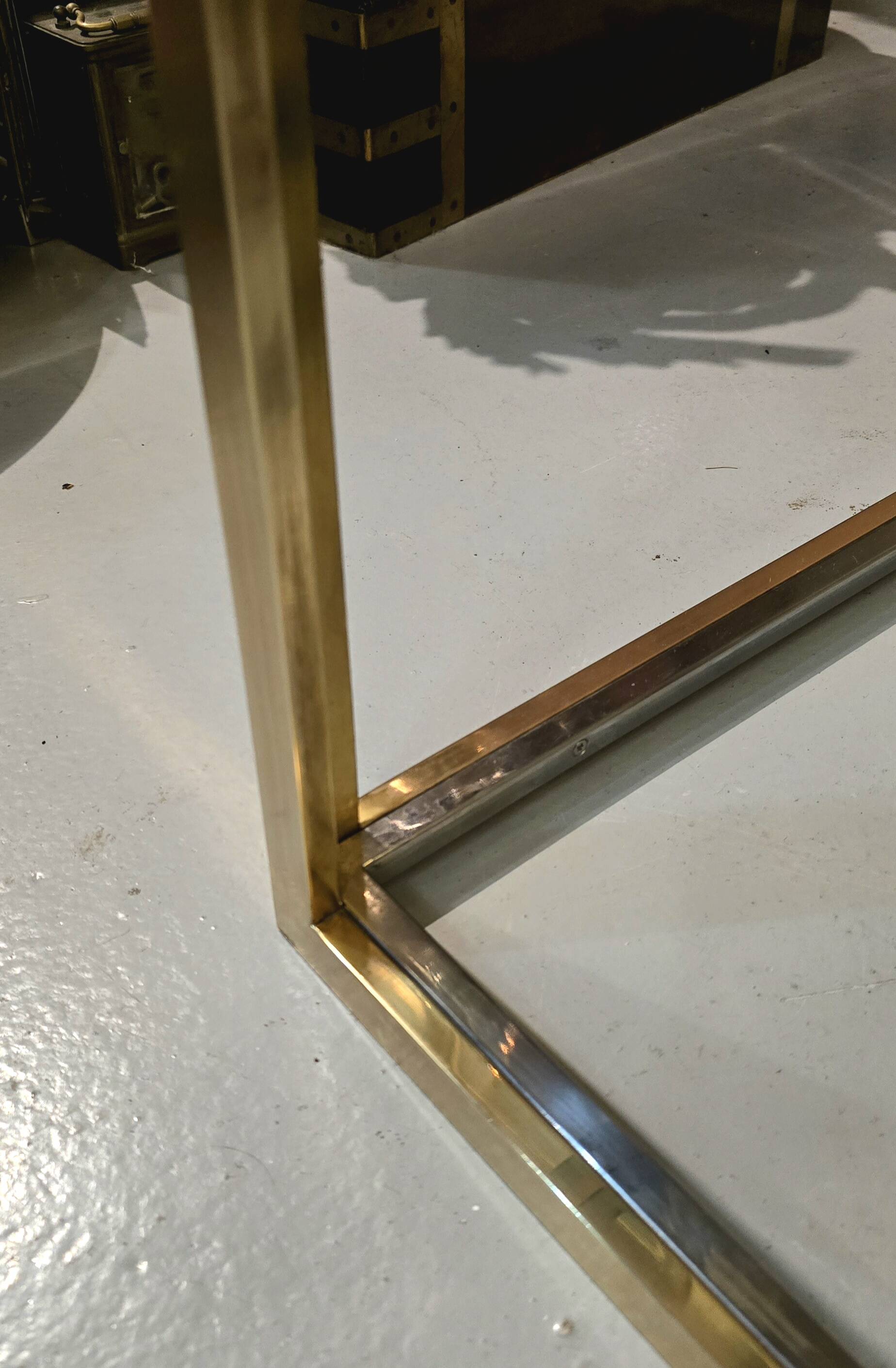 Coffee table with four nesting tables, Maison Charles, France, circa 1970.