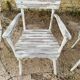 Ensemble d'assises  de jardin 4 fauteuils et 1 chaise - en bois