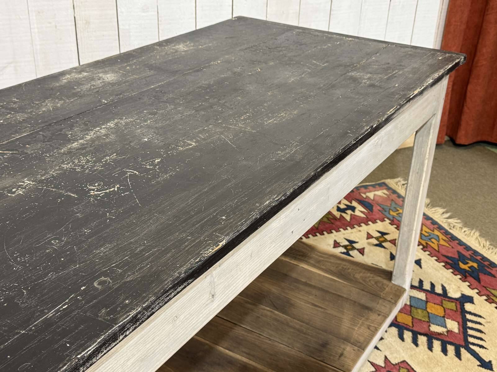 1930s draper's table in fir and chestnut