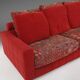 Modular Sofa in Red and Patterned Upholstery by Roche Bobois, France 1980s