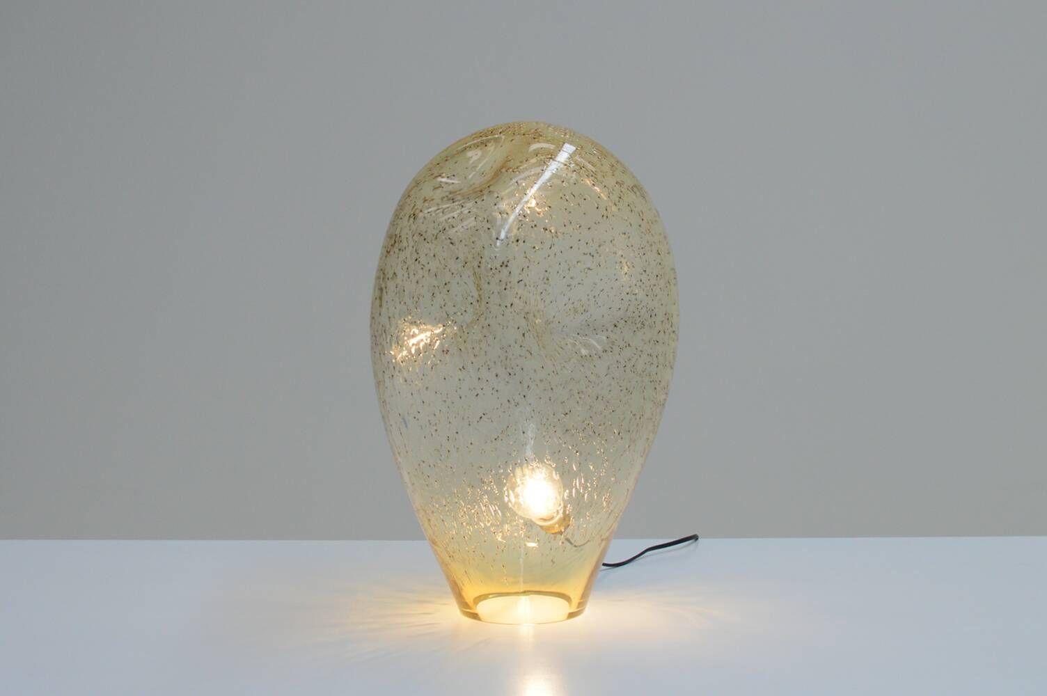Large Murano glass free-form table lamp from La Murrina, Italy 70s.