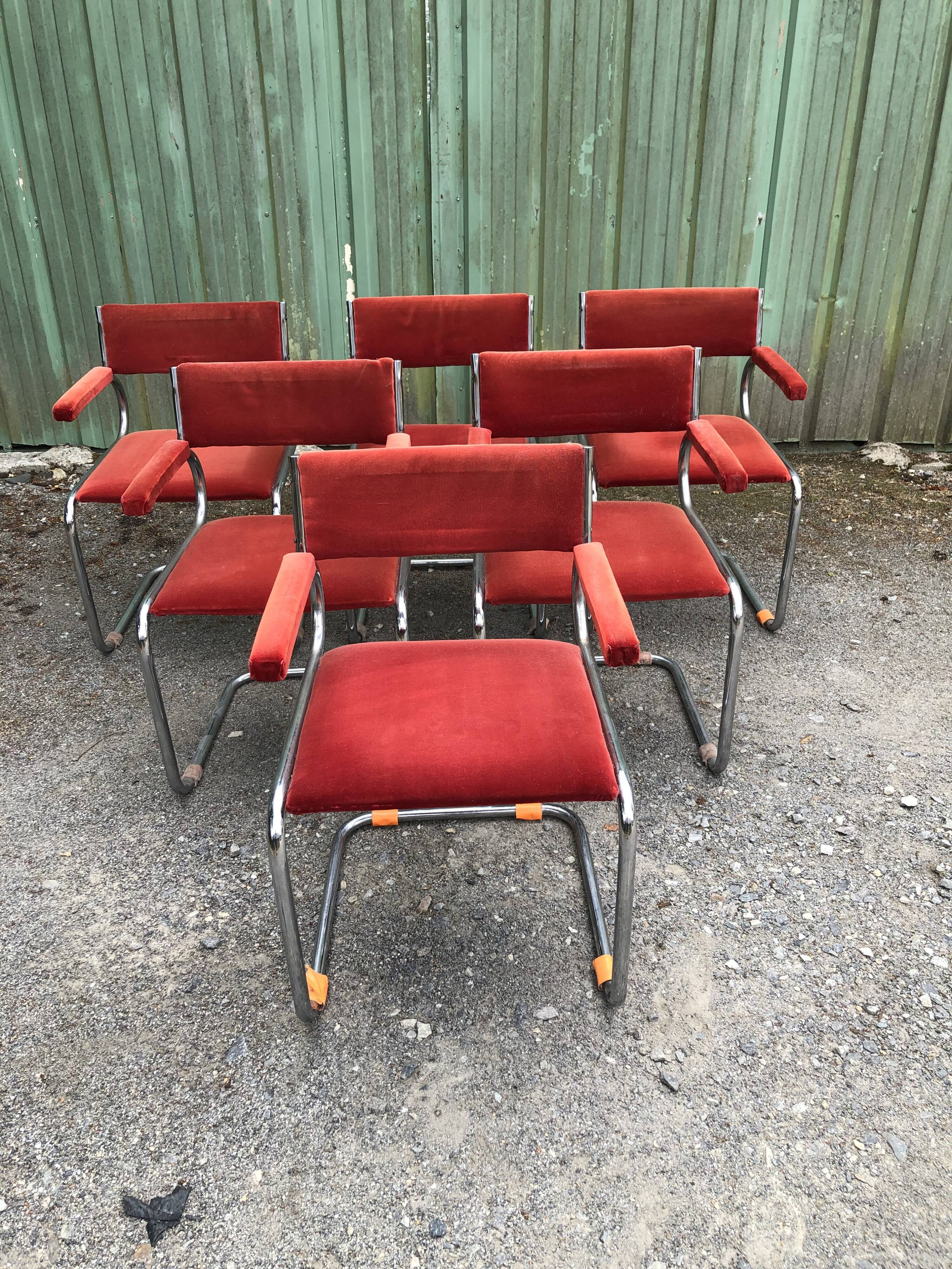 Set of 6 armchairs