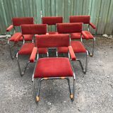 Set of 6 armchairs