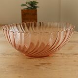 Vintage glass salad bowl Rosaline Arcoroc