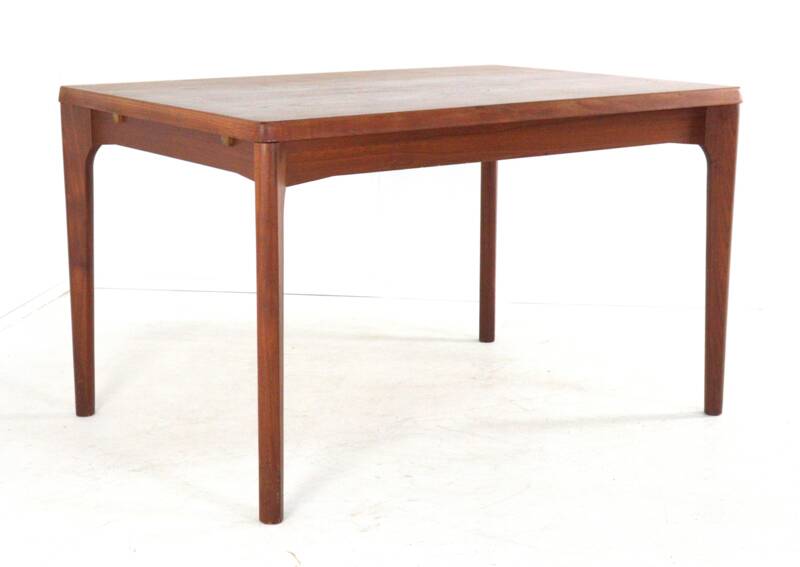 Table à manger rectangulaire extensible en teck de Henning Kjaernulf pour Vejle