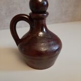 Bottle and jug in artisanal glazed stoneware from the Cotentin