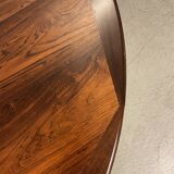 Danish round palisander dining table 1960s