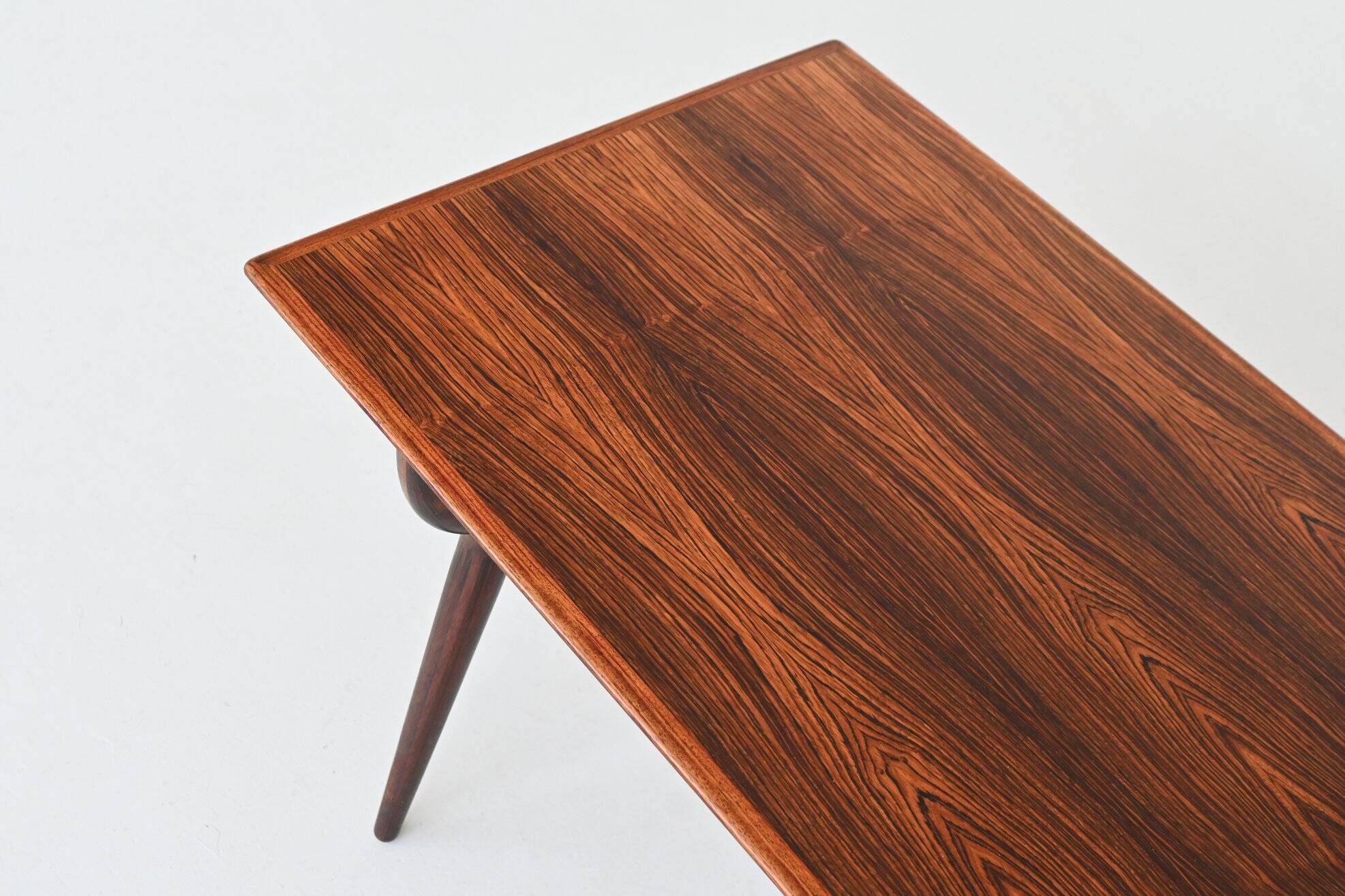 Gunni Omann sculptural coffee table rosewood Omann Jun Denmark 1958