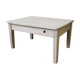 Table basse lasurée blanc