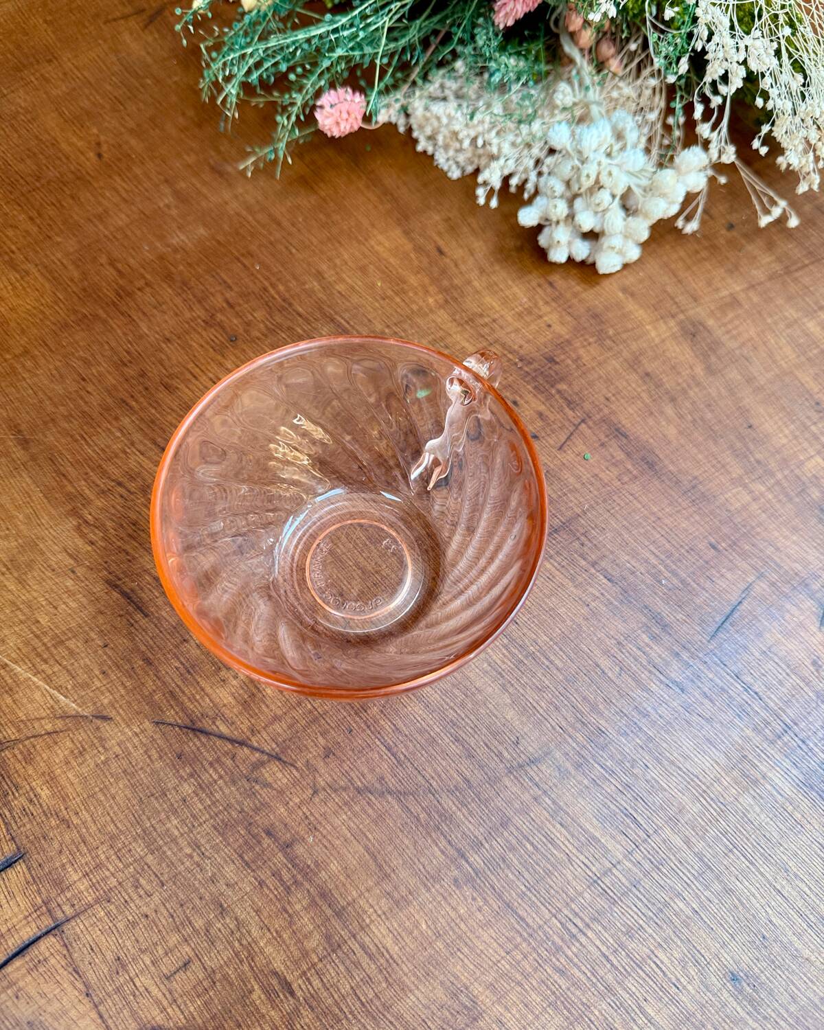 Rosaline pink glass coffee set