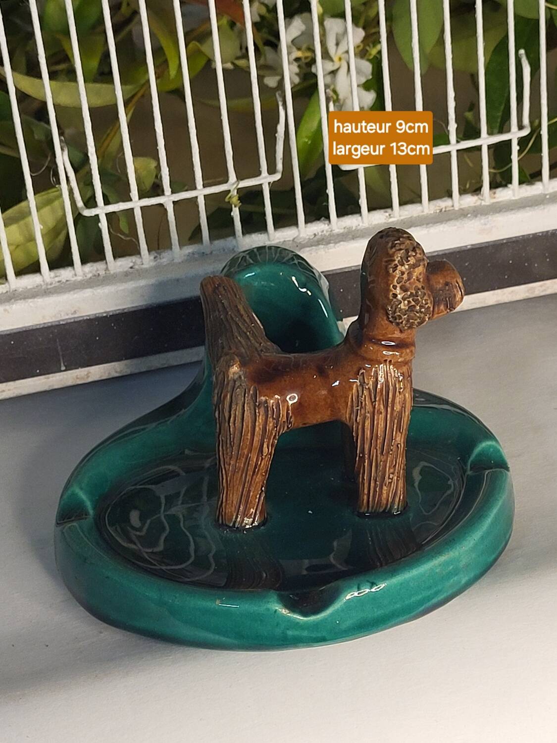 Vintage dog ashtray
