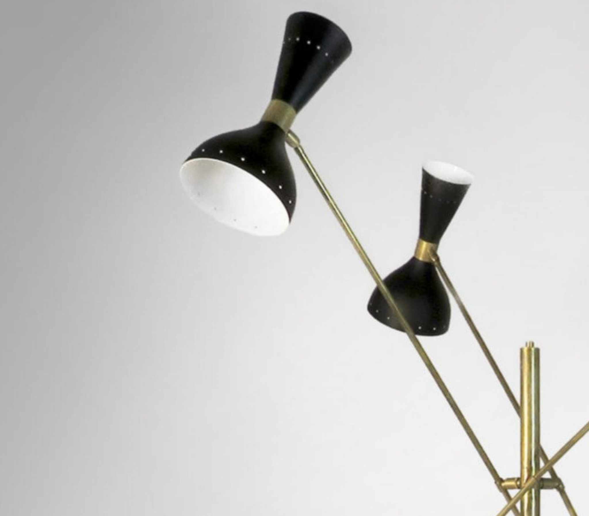 Moonlight Floor Lamp 3 Arms Black