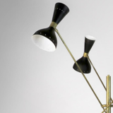 Moonlight Floor Lamp 3 Arms Black