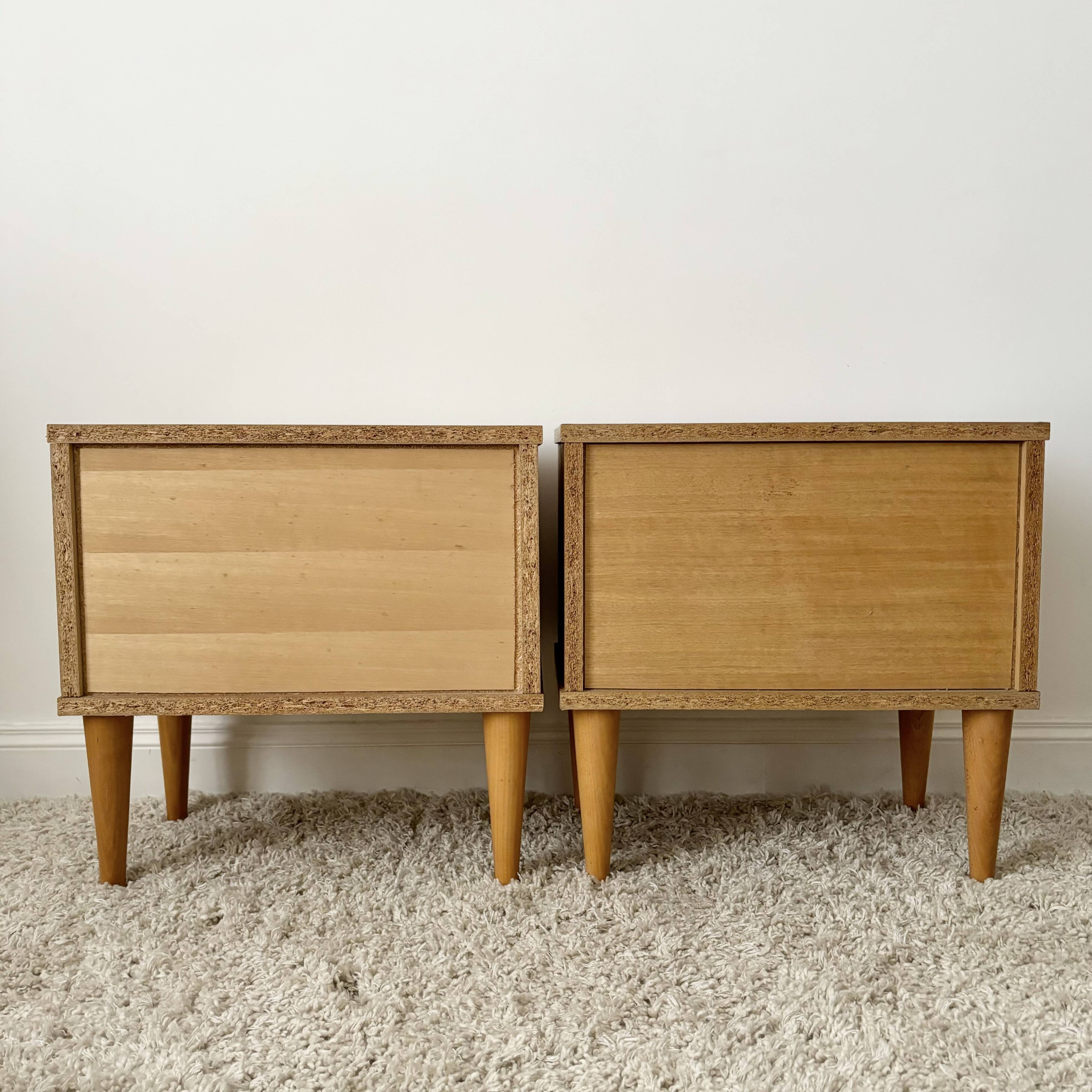 Pair of vintage bedside tables