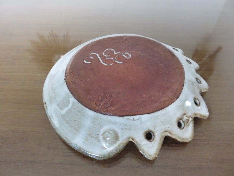 Empty ceramic pocket signed " bird " 60s 70s