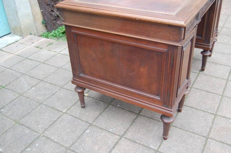 Napoleon III chest of drawers desk in walnut from the 19th century