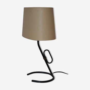 Lacquered metal bedside lamp