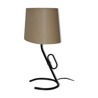 Lacquered metal bedside lamp