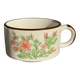 Small speckled stoneware cup made in Korea with a floral pattern H7 D11