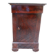 Mahogany bedside table with marble top