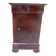 Mahogany bedside table with marble top