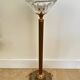 Cendrier sur pied laiton verre