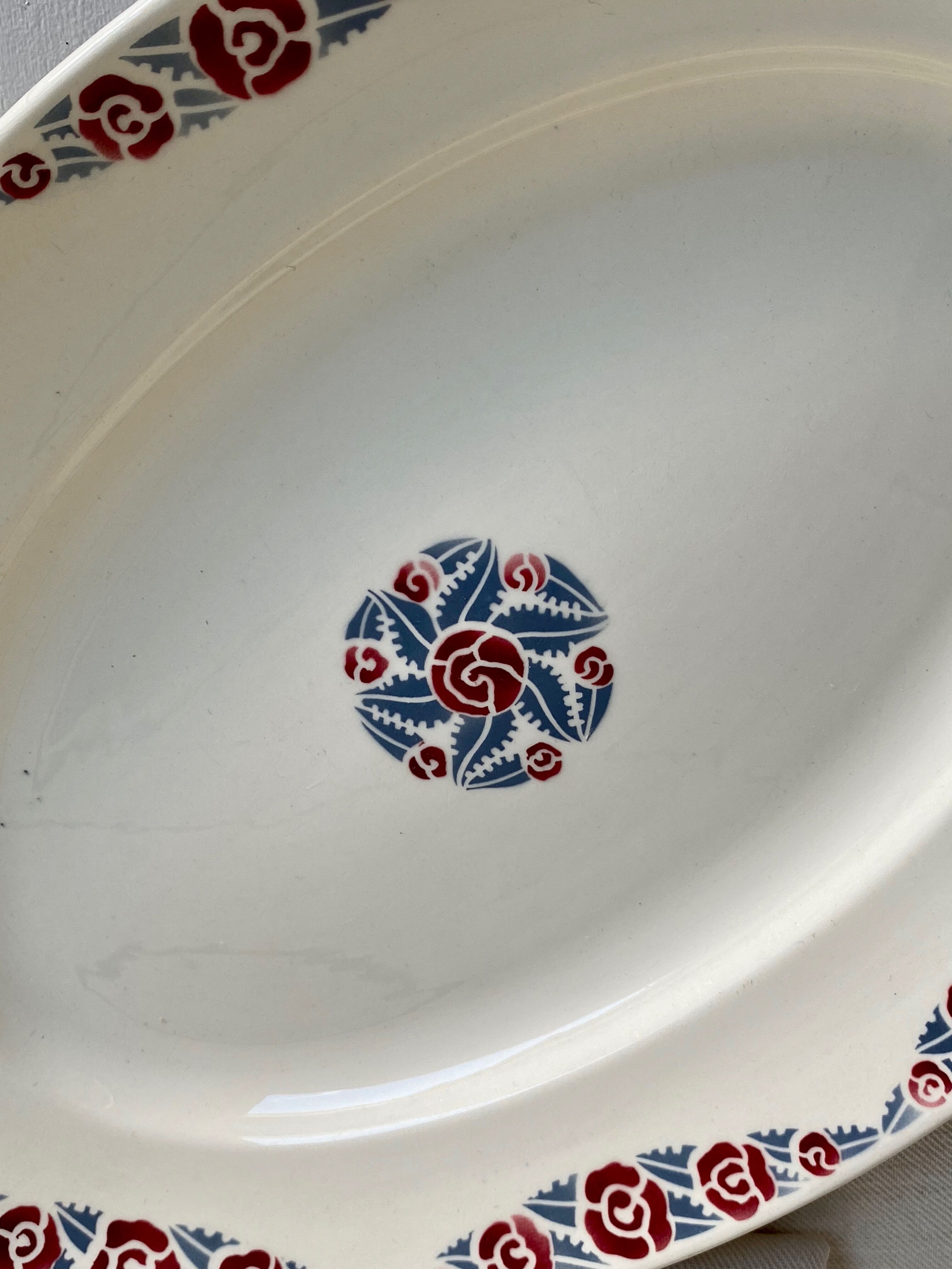 Duo of old badonviller dishes
