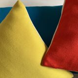 Racine space age 1960 wool jersey cushion on both sides