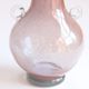 Pink Pulegoso glass vase with little ears, 1960s