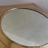 Square brass mirror