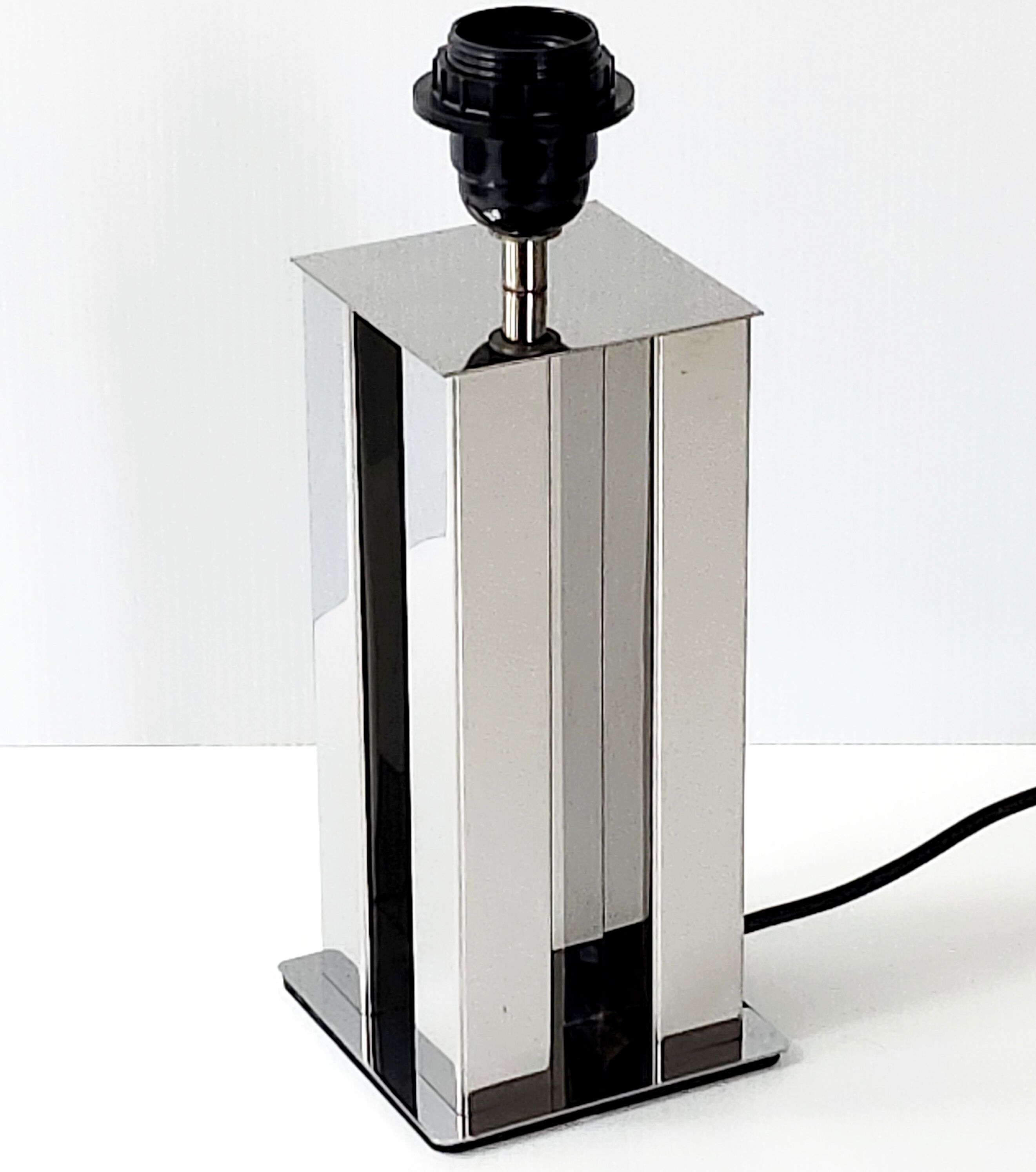 Vintage lamp foot 1970 chrome