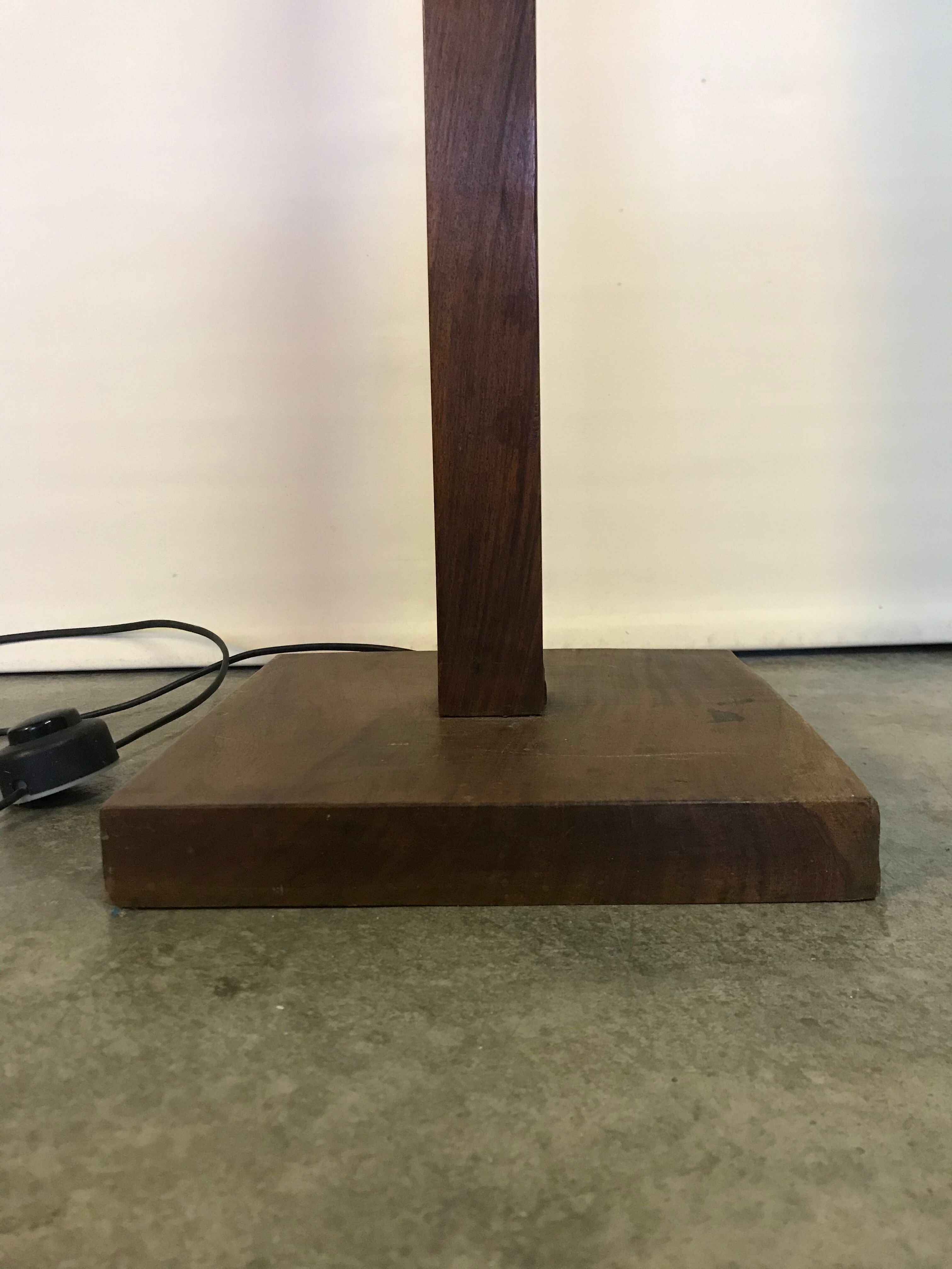 Vintage wood floor lamp 60