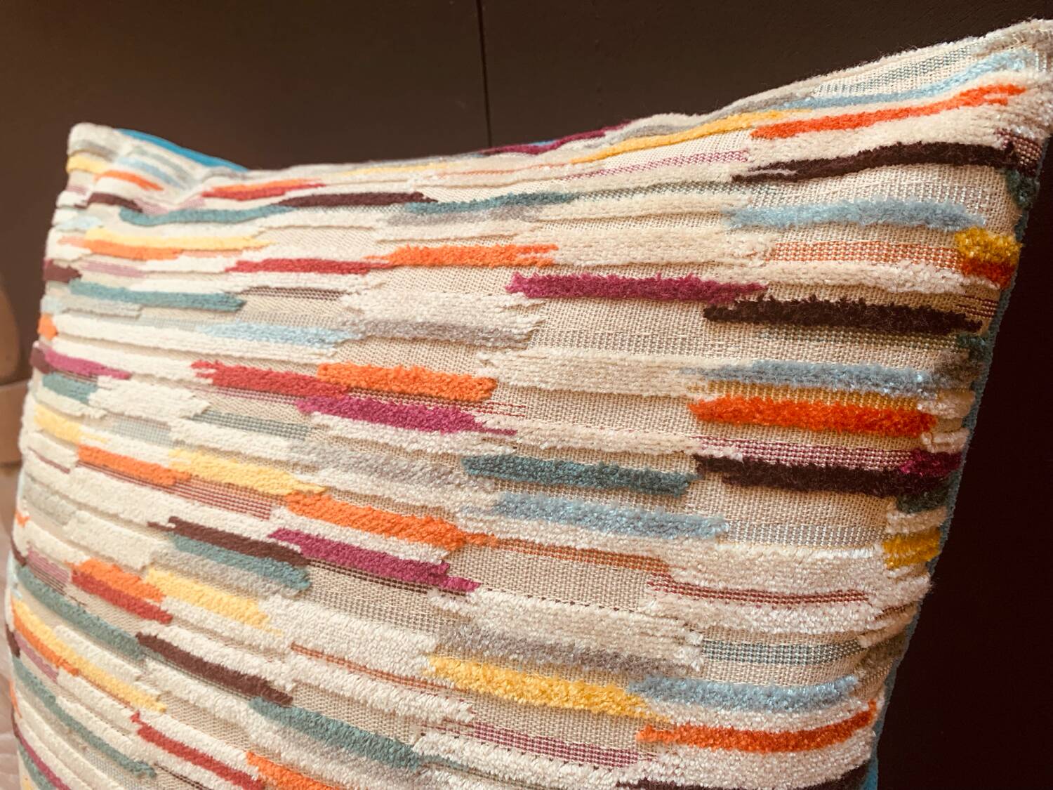 Jacquard velvet cushion 40x40cm