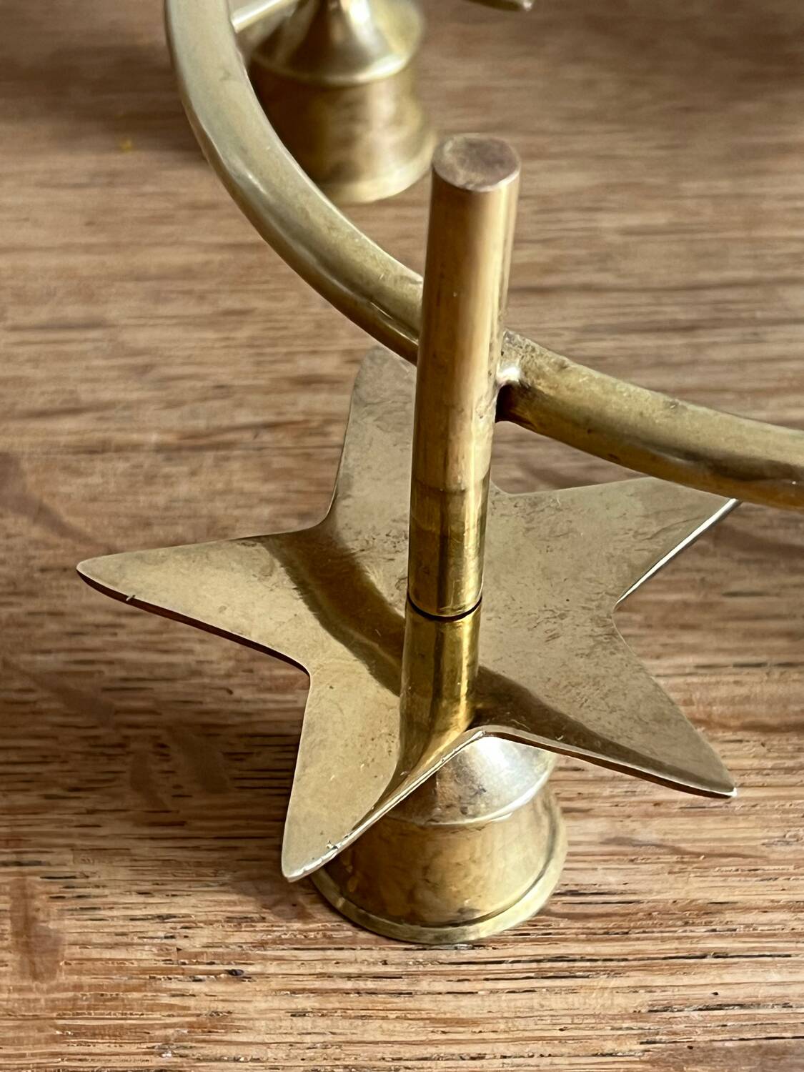 Vintage brass candle holder