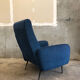 Vintage Italian Blue Armchair circa 1950