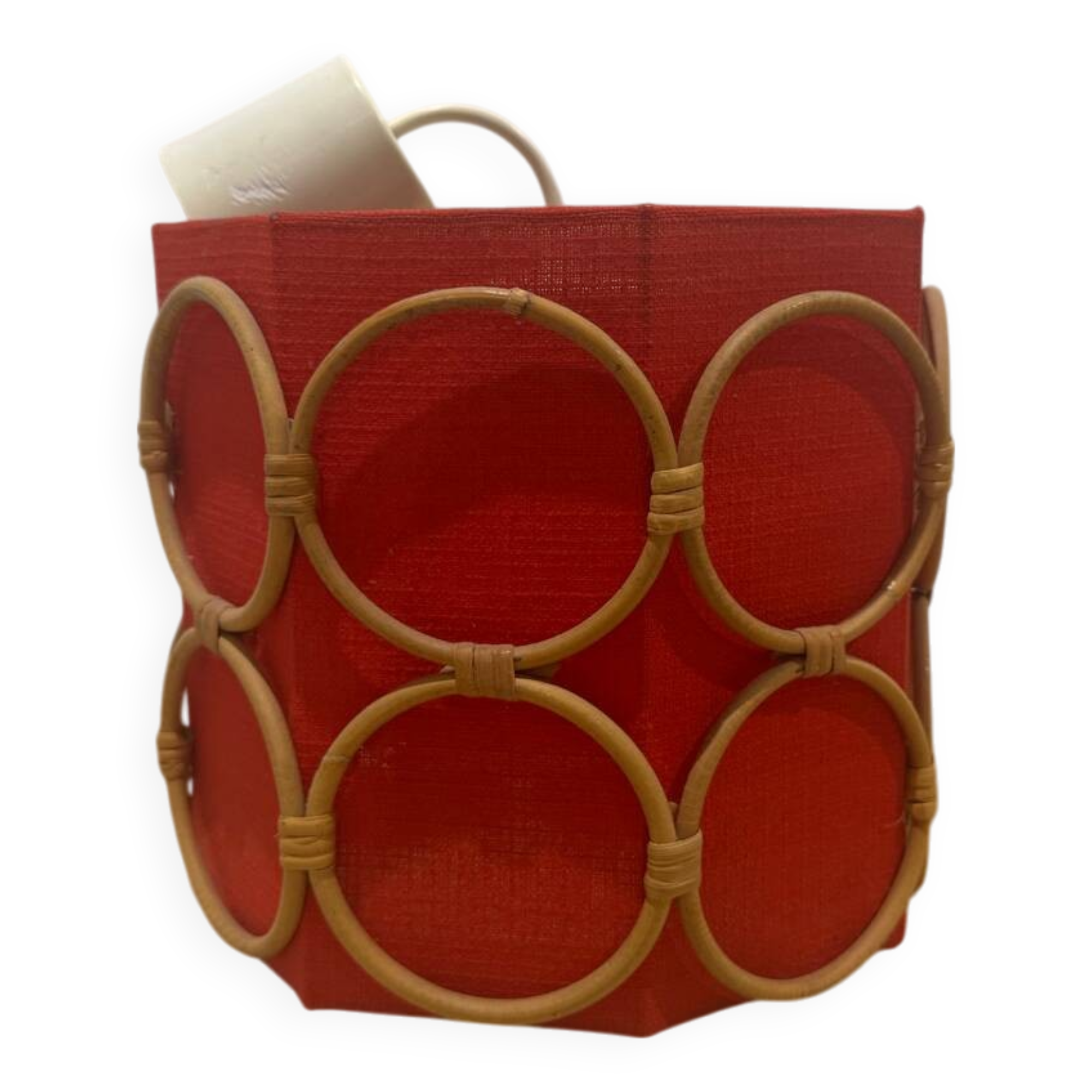 Vintage rattan pendant light